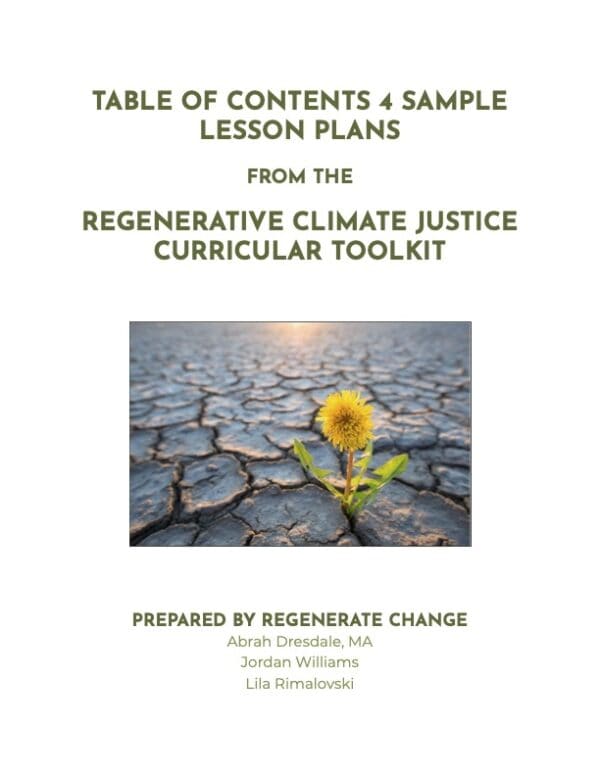 Sample: Regenerative Climate Justice Curriculum